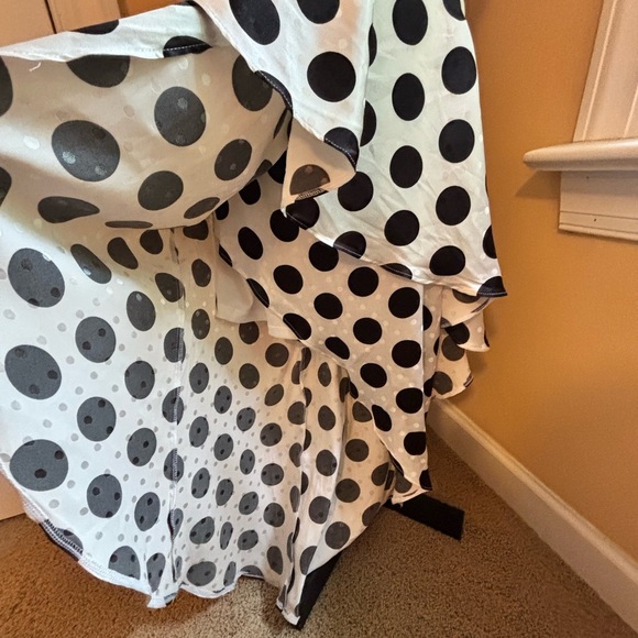 Lipsy London Polka Dot High Low Dress | Size 2 - Picture 8 of 8